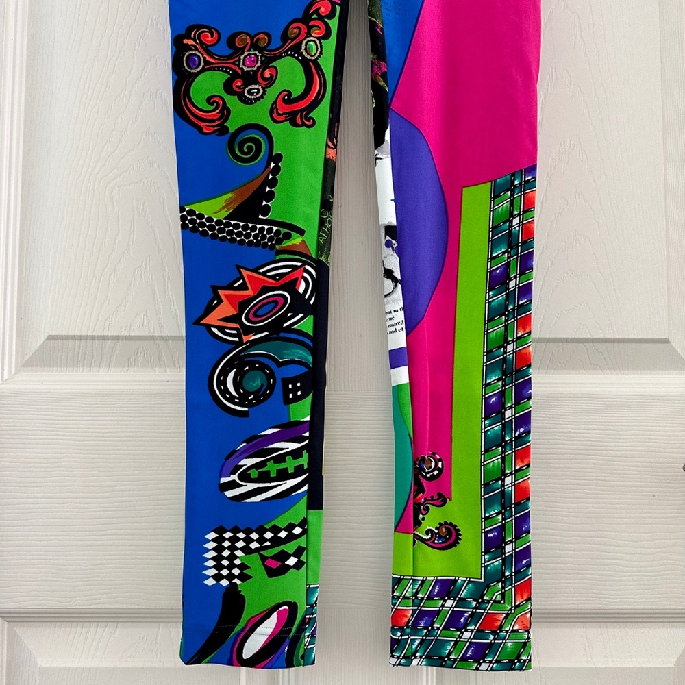 Gianni Versace Couture Vintage Vogue Print Leggings IT 40 / US 4 - Picture 4 of 16